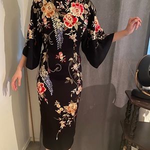 COPY - ASOS Embroidered Kimono Dress size 4